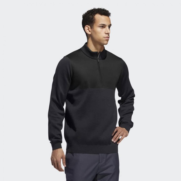 ADIDAS GOLF SWEATER SWEATSHIRT 50% WOOL PULLOVER - Picture 6 of 9